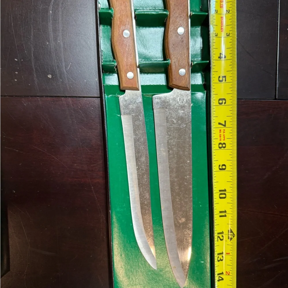 Vintage‎ Stainless Steel Wood Handle Knife Set